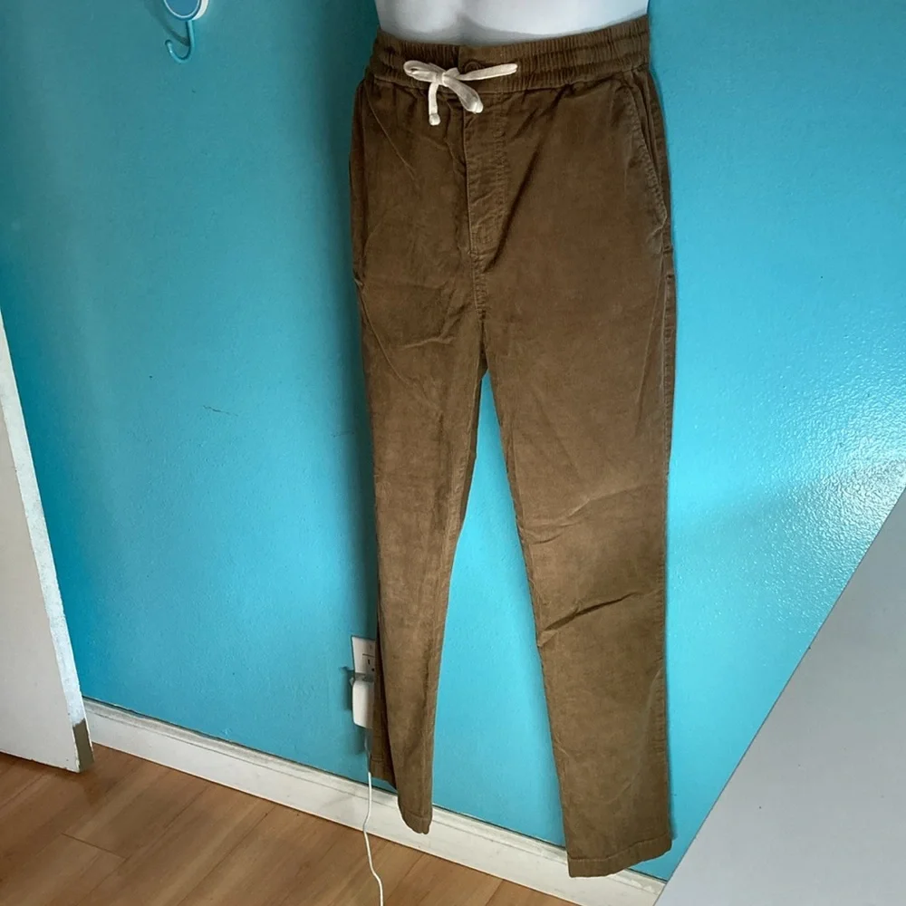 J Crew Sporting Life Corduroy Slim Cord Dock Pant Size M Brown Cotton Fits 32W
